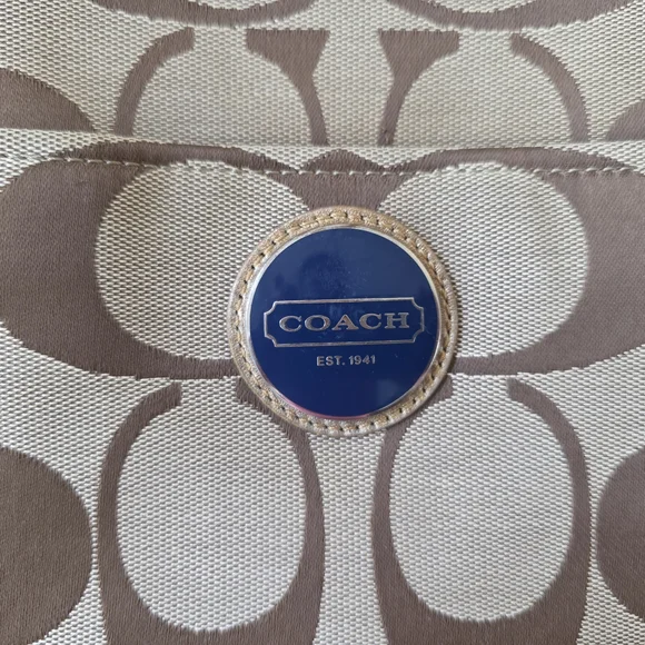 Coach Legacy Stripe Y2K Signature Tote Bag/Diaper/Laptop Bag/Crossbody Strap - Picture 4 of 16